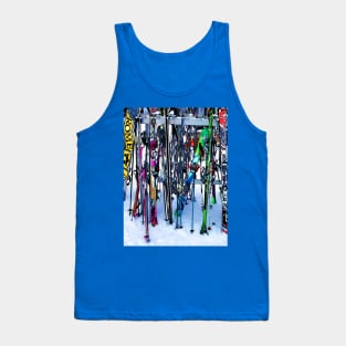 The Ski Party - Skis and Poles Tank Top